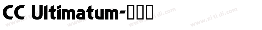 CC Ultimatum字体转换